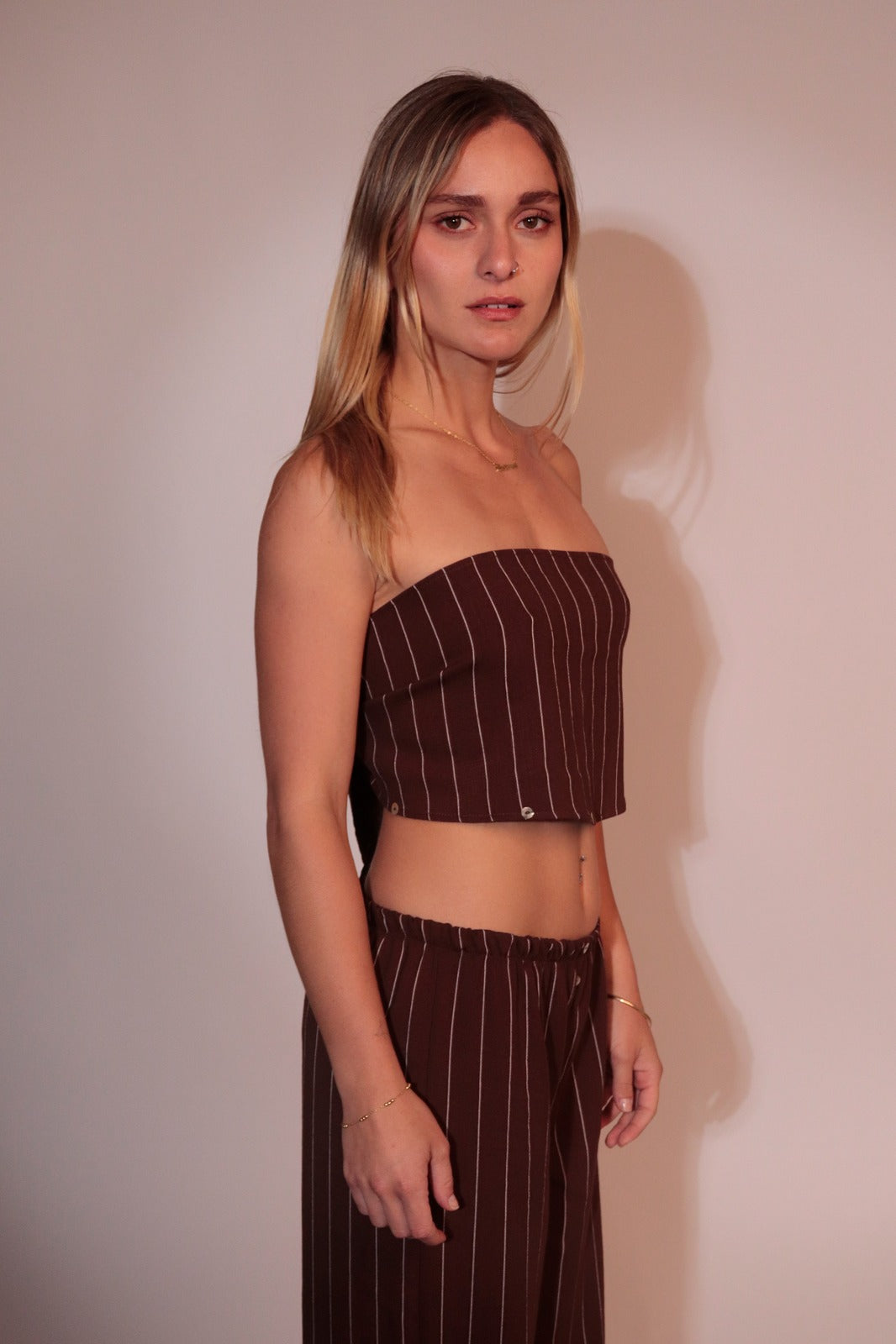 PANTALÓN + PAÑOLETA A RAYAS