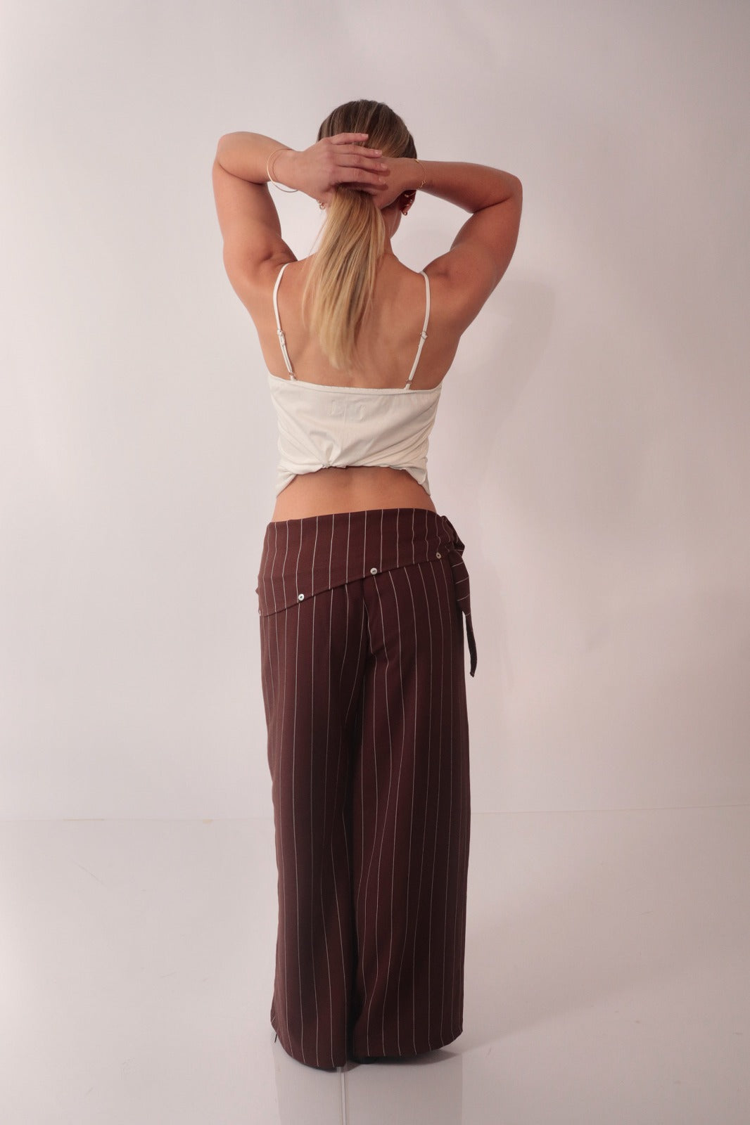 PANTALÓN + PAÑOLETA A RAYAS