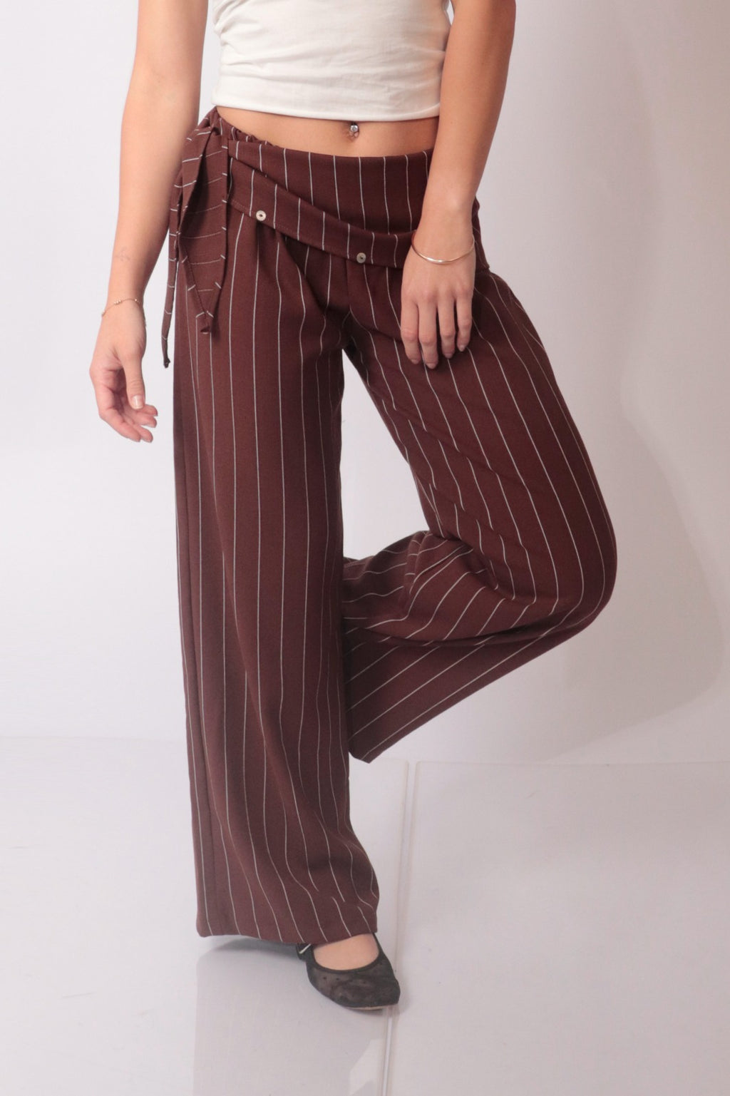 PANTALÓN + PAÑOLETA A RAYAS