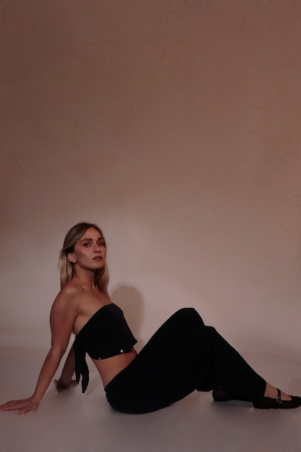 PANTALÓN + PAÑOLETA A RAYAS