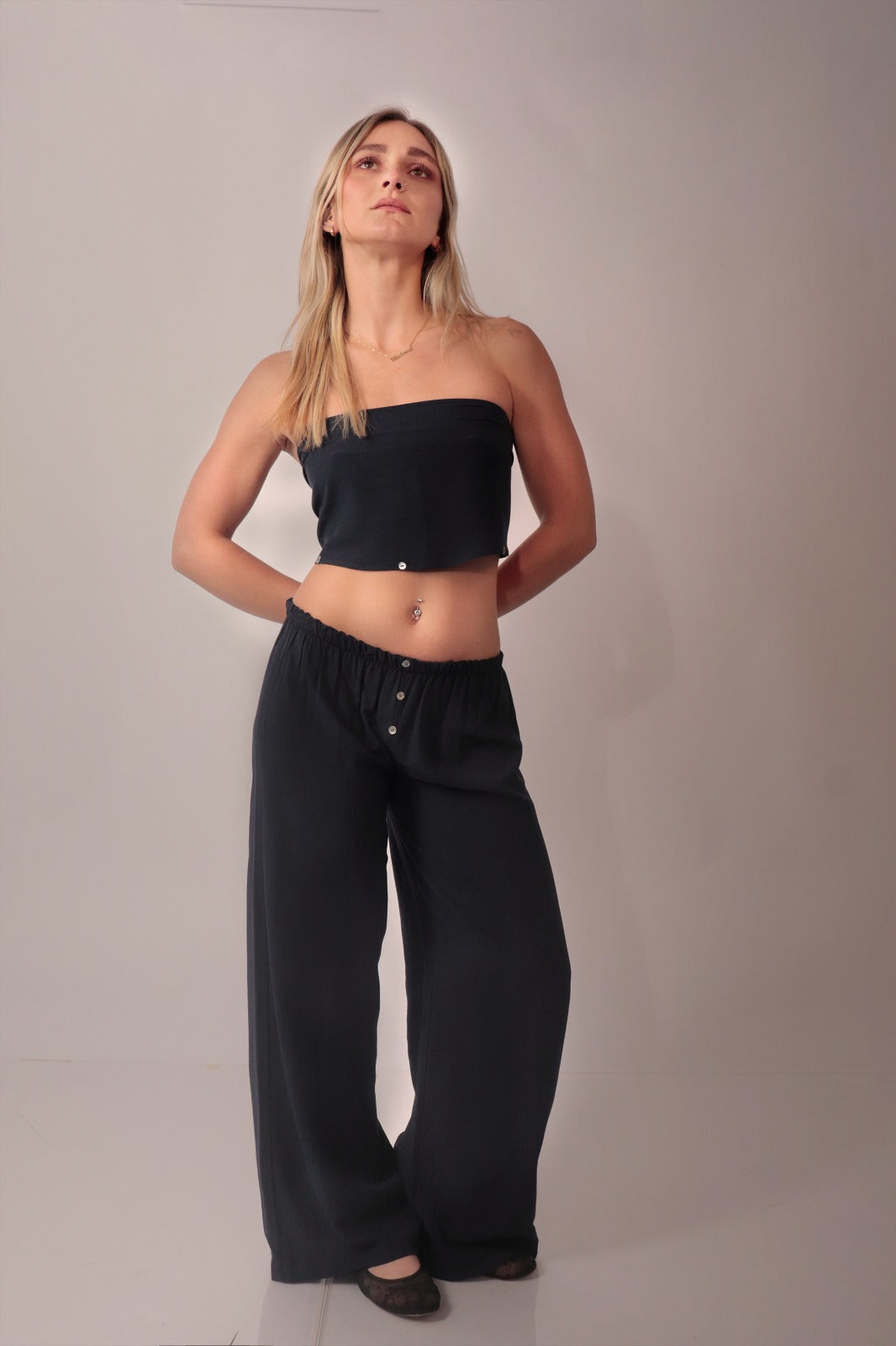 PANTALÓN + PAÑOLETA AZUL