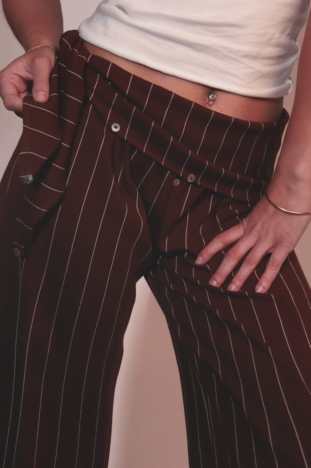 PANTALÓN + PAÑOLETA A RAYAS