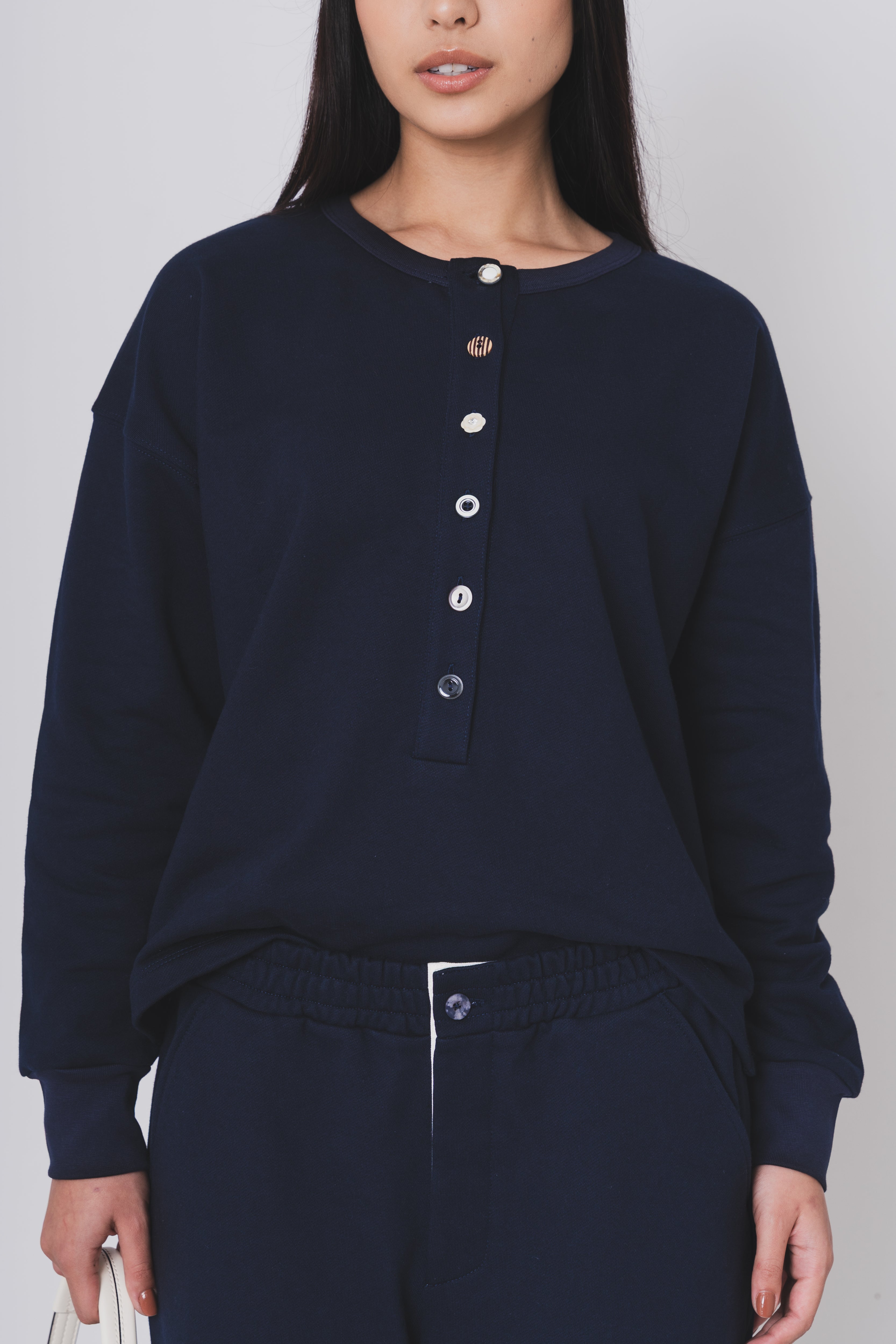 BUTTONED LOUNG SET