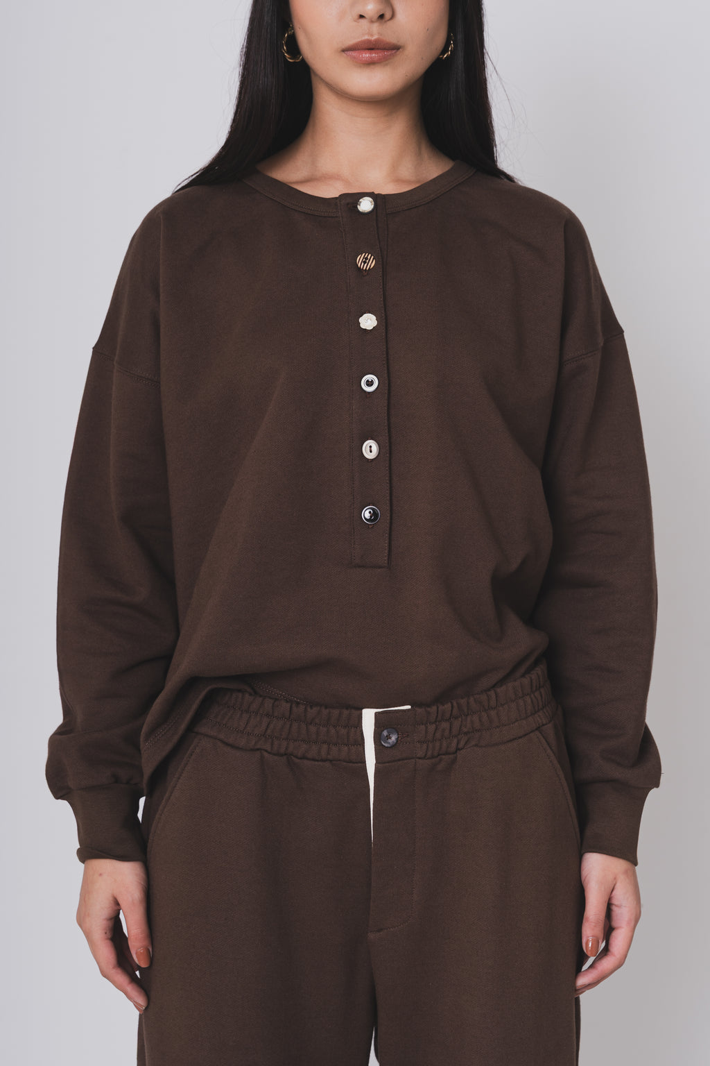 BUTTONED LOUNG SET