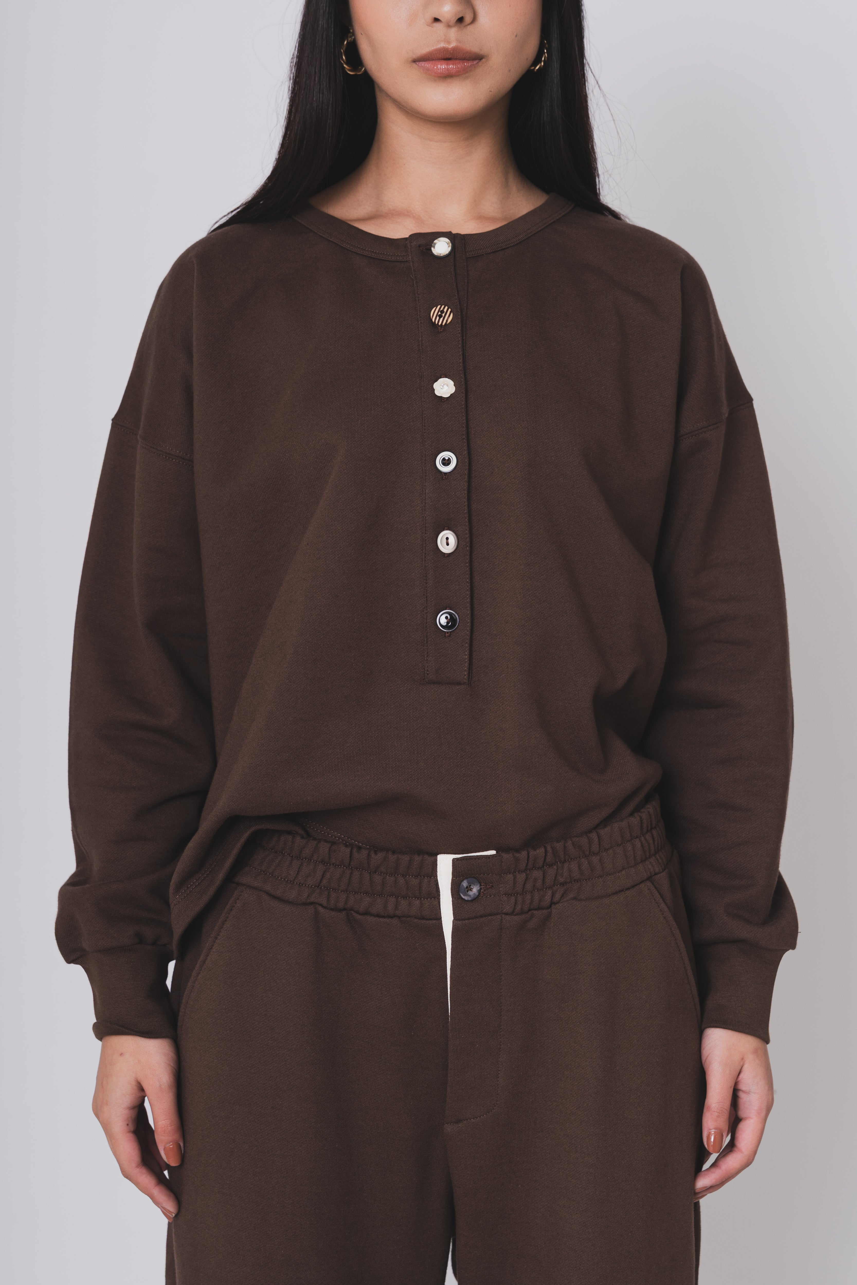 BUTTONED LOUNG SET
