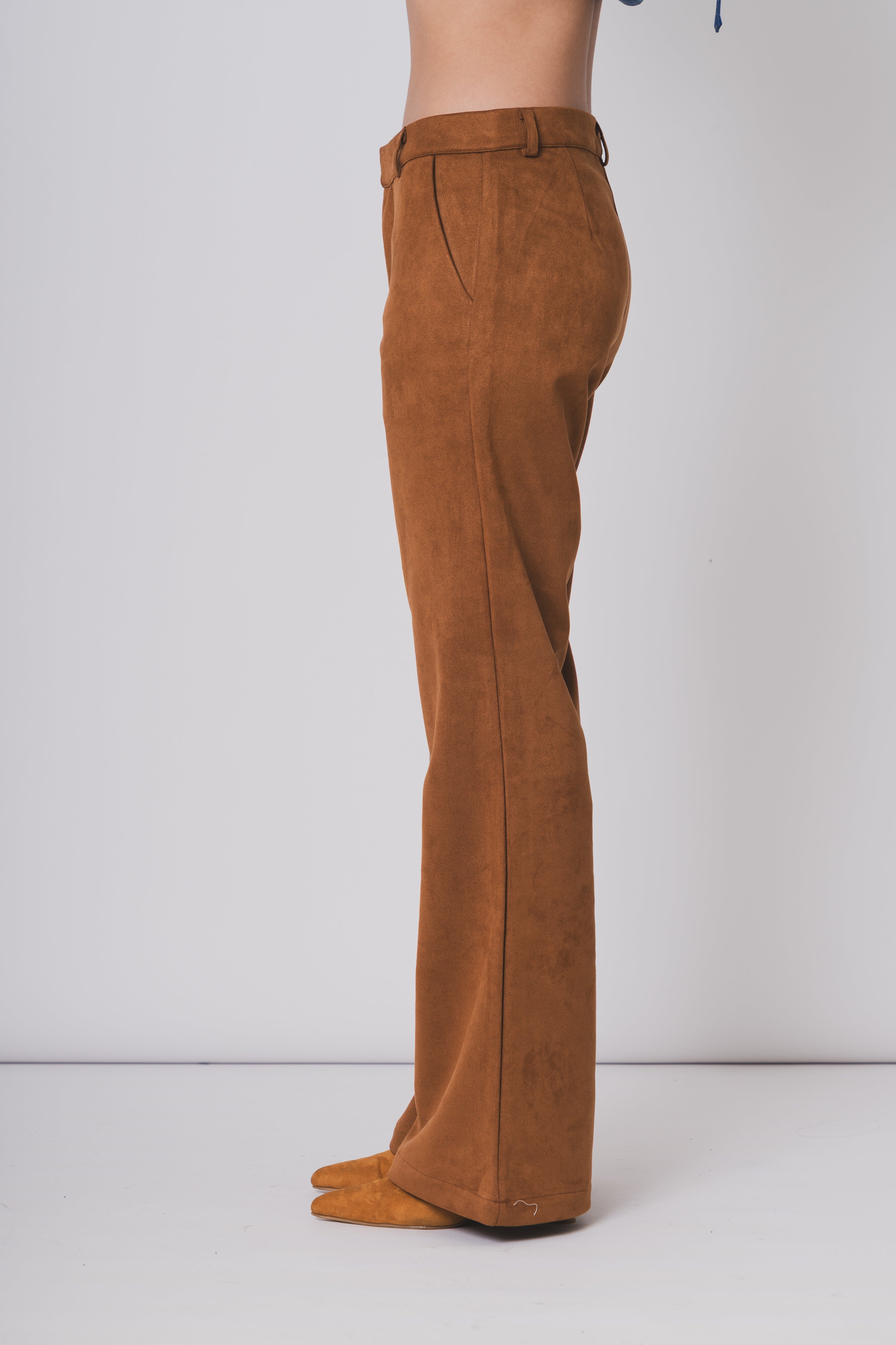 SUEDE TROUSERS