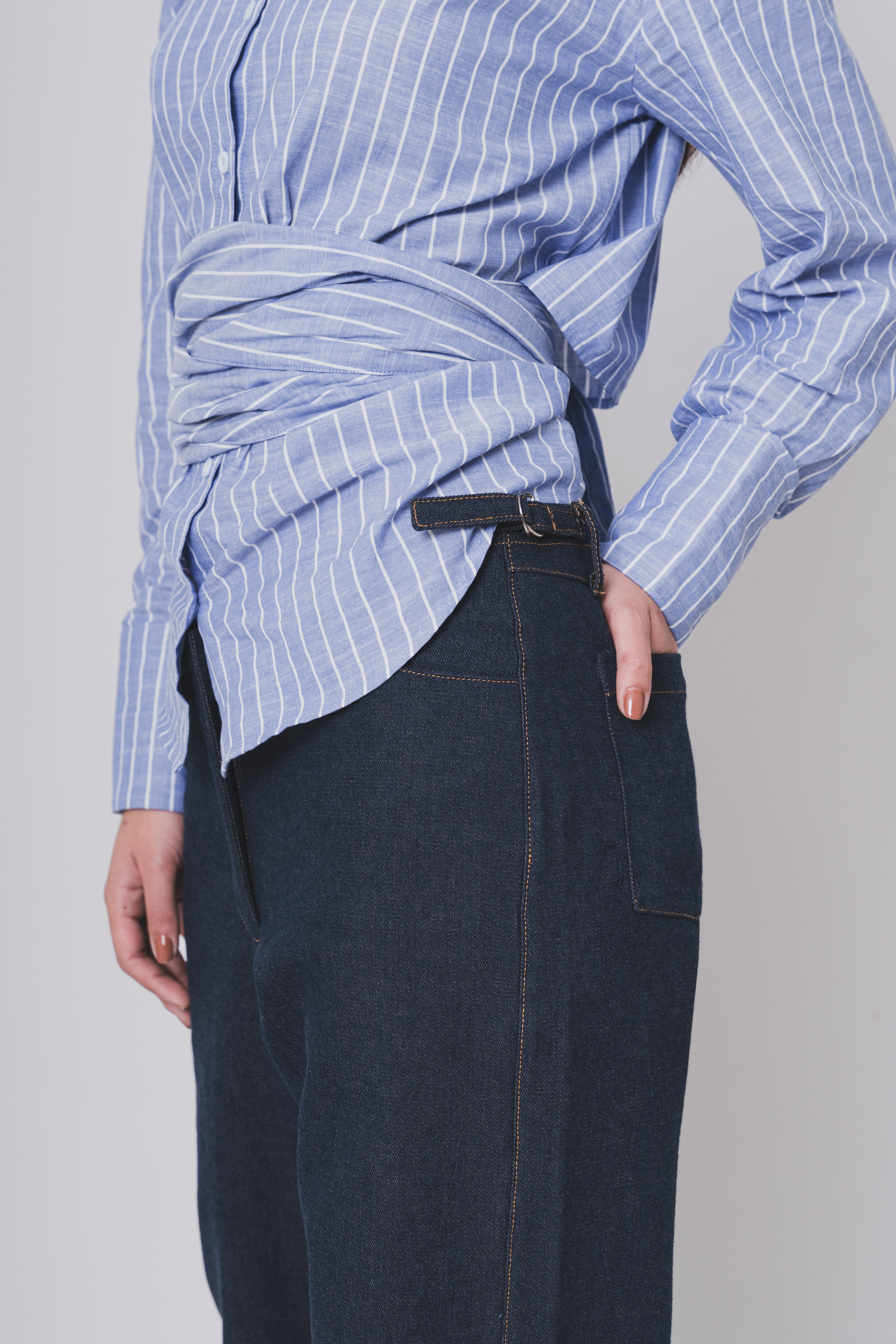 DENIM TROUSERS
